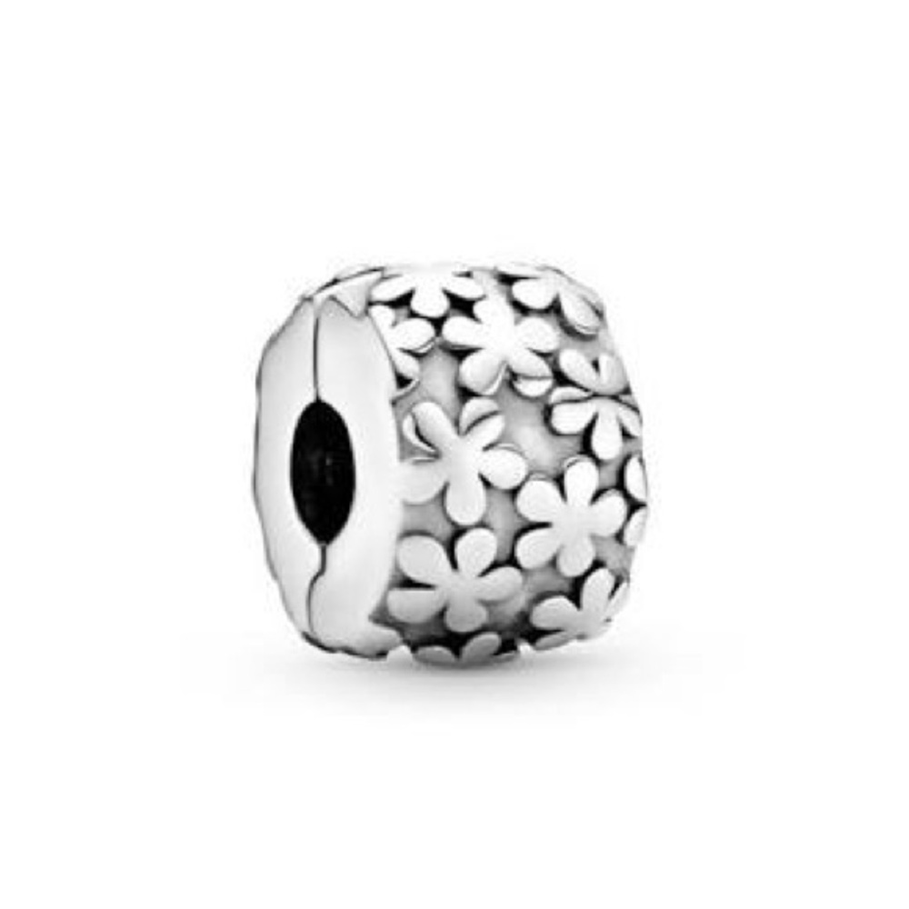 Pandora Flower Bouquet Clip Charm (Retired) Sterling Silver